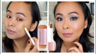 Makeup Revolution Conceal amp Define Foundation and Concealer Swatches amp Review Wear Test [upl. by Tenner548]