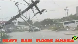 DAMAGES ACROSS JAMAICA  Heavy Rain Floods Jamaica 🇯🇲 tropicalstorm flashflood jamaica floods [upl. by Loux861]