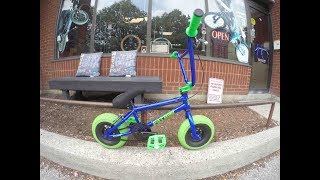 FatBoy Mini BMX BlueGreen assault Pro Unboxing  Harvester Bikes [upl. by Yessej23]