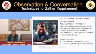 Observation amp Conversation  Techniques to Gather Requirement [upl. by Zenas]