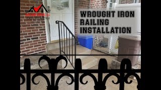 How To Install A Wrought Iron Railing [upl. by Aynos944]