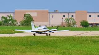 1964 Piper PA30 Twin Comanche Takeoff From New Century AirCenter JCIKIXD  N7515Y [upl. by Aivital]