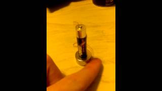 Homopolar motor with AAA battery [upl. by Highams]