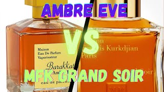 Fragrance world barakkat ambre Eve vs mfk grand soir not what I expected [upl. by Weir]