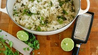 Rice Recipe Coconut Lime Cilantro Rice by CookingForBimboscom [upl. by Yelmene174]