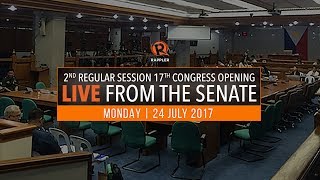 LIVE Senate of the Philippines 2nd regular session 17th Congress opening [upl. by Berlyn491]