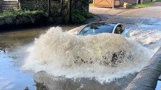 Rufford Ford  Vehicles vs Flooded Ford compilation  84 [upl. by Ragouzis]