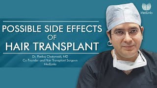 Side Effects of Hair Transplant IN 2024  Well Explained by Dr Pankaj Chaturvedi  MedLinks [upl. by Hahnke]