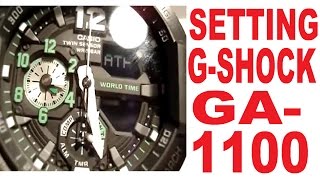 Setting GShock GA11001A3ER [upl. by Ekusoyr]