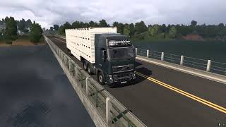 ETS2 MAPA RBR 151 TRANSPORTANDO GADO VAMOS LÁ [upl. by Neelhtac]