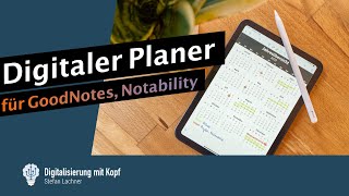 Digitaler Planer 2024 GoodNotes Notability Dieser Planner ändert alles Perfekte Organisation [upl. by Orvas]