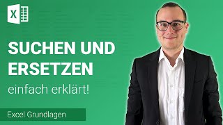 SUCHEN amp ERSETZEN einfach erklärt  Lerne Microsoft Excel ✅ [upl. by Irak]