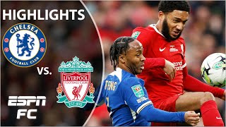 🚨EXTRA TIME THRILLER 🚨 Chelsea vs Liverpool  Carabao Cup Highlights  ESPN FC [upl. by Hsima]