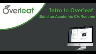 Build an Academic CVResume in Overleaf  LaTeX [upl. by Laekim]