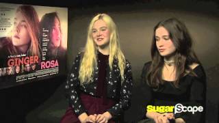 Elle Fanning and Alice Englert on Ginger and Rosa Interview [upl. by Ande]