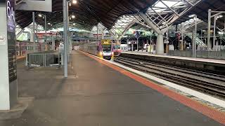 VLine VL65 Departing Southern Cross Station to Shepparton [upl. by Behn]