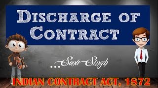 DISCHARGE OF CONTRACT  INDIAN CONTRACT ACT 1872  MODES  WAYS OF DISCHARGE  ppt [upl. by Wivinah]