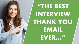 How To Write an INTERVIEW FOLLOW UP EMAIL The PERFECT Follow Up Email after a JOB interview [upl. by Carlee687]