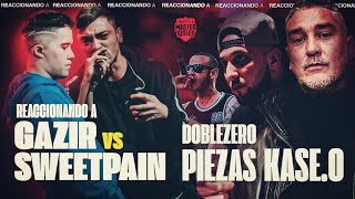 PIEZAS KASEO y DOBLEZERO REACCIONAN a SWEET PAIN vs GAZIR  FMSESPAÑA [upl. by Daggna]