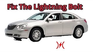 How to Fix The Infamous Lightning Bolt Light On A 2010 24 Litre Chrysler Sebring Chrysler [upl. by Audly]