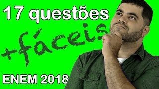 🔴 17 Questões de Matemática MAIS FÁCEIS do ENEM 2018 👉 Matemática Rio [upl. by Etteneg]