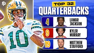 QUARTERBACK PLAY  Top 32 QB Fantasy Ranks 2024 Fantasy Football [upl. by Brant624]