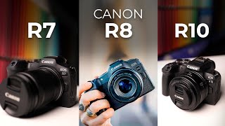 Canon R10 R8 y R7  ¿Cuál cámara debo elegir 📸 [upl. by Vedis]