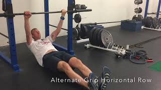 Alternate Grip Horizontal Row [upl. by Annalise859]