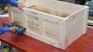 Amazing Design Ideas Recycling DIY Wood Pallet Projects  Building A DIY Pallet Table [upl. by Ingmar]