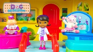 Doc McStuffins Toys Diagnosis Clinic Lambie Hallie Disney Toy [upl. by Nnylsia]