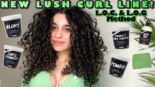 NEW LUSH COSMETICS CURLS COILS amp TEXTURED HAIR LINE REVIEW LOC amp LOG METHOD [upl. by Goodwin]