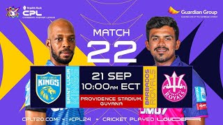 LIVE  St Lucia Kings vs Barbados Royals  CPL 2024 [upl. by Odelet]