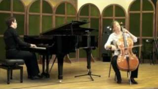 Ildiko Szabo Nicolas Namoradze play Beethoven Sonata for piano and cello in Amajor Op 69 II [upl. by Coppola568]