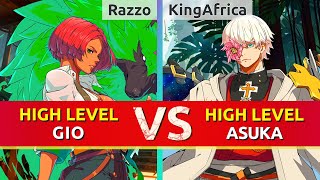 GGST ▰ Razzo Giovanna vs KingAfrica Asuka Guilty Gear Strive High Level Gameplay [upl. by Bolling215]