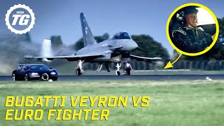 Bugatti Veyron vs Euro Fighter  Top Gear Series 10 [upl. by Danna]