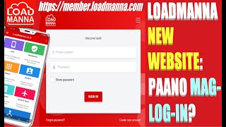 LOADMANNA NEW WEBSITE PAANO MagLOGIN Presented by Official Loadmanna Coach Augusto Hicban [upl. by Benton]