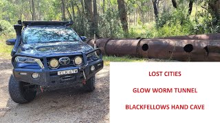 Day trip to Newnes Plateau  Lost Cities Glowworm Tunnel and Blackfellows Hand Cave [upl. by Einnij839]