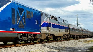 Amtrak P091 Clears Seffner Florida w 164 Trailing [upl. by Devine]