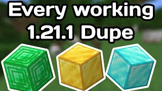 EVERY Working Minecraft Multiplayer Duplication Glitch for Java 1211 [upl. by Dadirac]