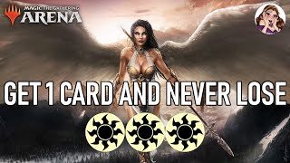 ANGEL LIFEGAIN CANT LOSE BECAUSE OF THIS COMBO  Mono White  MTG Arena Explorer [upl. by Herold]