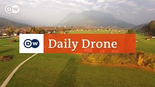 DailyDrone Altstadt von GarmischPartenkirchen [upl. by Glynda]