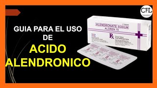 ACIDO ALENDRONICO alendronato Tabletas 💊 ►► Como USARLO INFORMACION COMPLETA ☑️ [upl. by Materse]