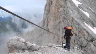 Discovery Dolomites Via Ferrata Punta Penia  Marmolada [upl. by Dallon935]