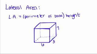 Geometry  17  Prisms  Volume Lateral Area and Total Area [upl. by Ahsitram]