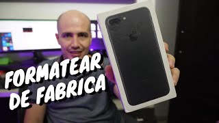 IPHONE 7 PLUS ✔️Restaurar De Fabrica O Borrado General de tu MÓVIL FÁCIL y RÁPIDO📱OrientadorMovil [upl. by Haram]