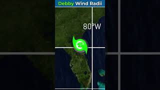 Tropical Storm Debby moving through Florida whilst weakening [upl. by Tia559]