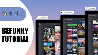 How to use BeFunky  BeFunky Tutorial for Beginners 2022 [upl. by Aianat]