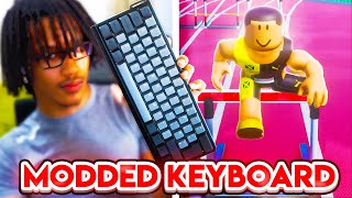 I Cheated With a MODDED KEYBOARD in Roblox Track amp Field [upl. by Sebbie]