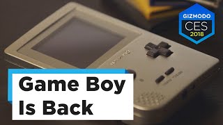 A Look At The Sleek New Game Boy  CES 2018 [upl. by Berthe]