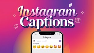 Captions For Instagram Post  Caption App For Intgaram [upl. by Yruj646]